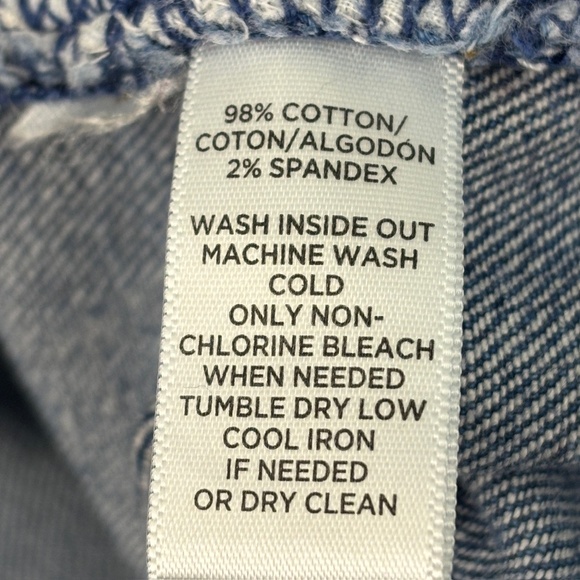 Loft Curvy Kick Crop Women's size 8 Medium Wash Blue Denim jeans - Picture 3 of 4